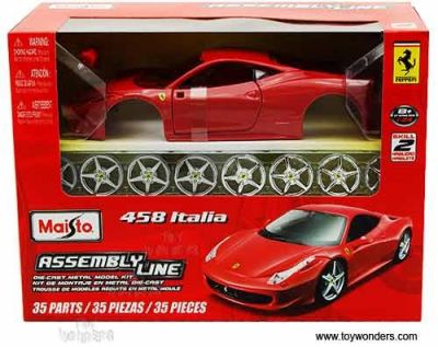 MAISTO 39113 RED СБОРНАЯ АВТОМОДЕЛЬ (1:24) Феррари FERRARI 458 ITALIA