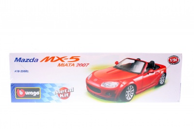 Модель автомобиля сборная 1:24 Mazda MX-5 Miata (Мазда MX5 Миата) Bburago 18-25082