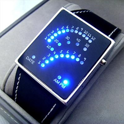 Часы наручные светодиодные 29 BLUE LED DIGITAL WATCH W-6