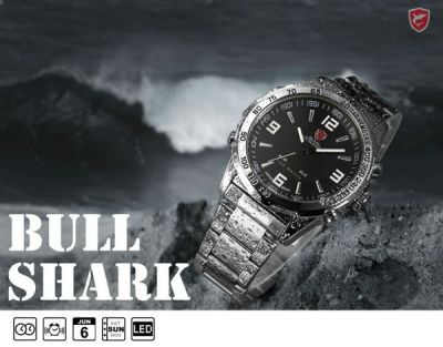 Часы наручные спортивные светодиодные и кварцевые Shark SH005