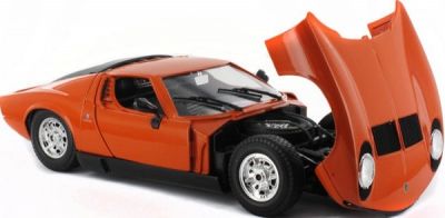 Bburago 18-12072 GOLD 1:18-Lamborghini Miura