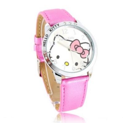 Часы кварцевые наручные женские Hello Kitty Hello Kity Хэло Китти розовые w-11