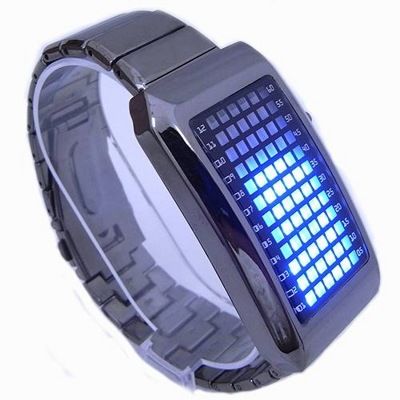 Часы наручные светодиодные Zero Kelvin 72 Blue LED черные