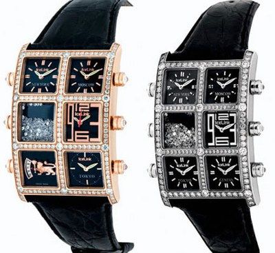 Часы наручные ICE LINK Ambassador 6 Timezone AMFL1RGLND Black реплика