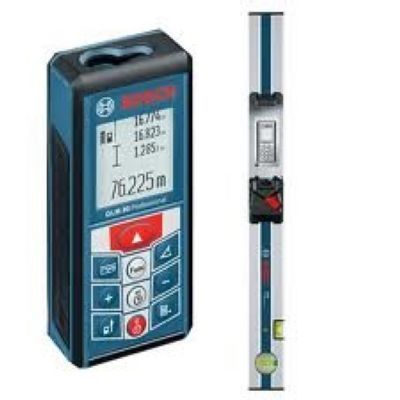 Дальномер лазерный Bosch GLM 80 + направляющая шина-уклономер R 60