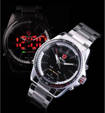 Часы наручные спортивные светодиодные и кварцевые Shark SH003