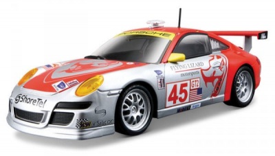 Модель автомобиля 1:24 Porsche 911 GT3 RSR (Порше 911) рэйсинг Bburago 18-28002