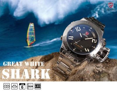 Часы наручные спортивные светодиодные и кварцевые Shark SH027