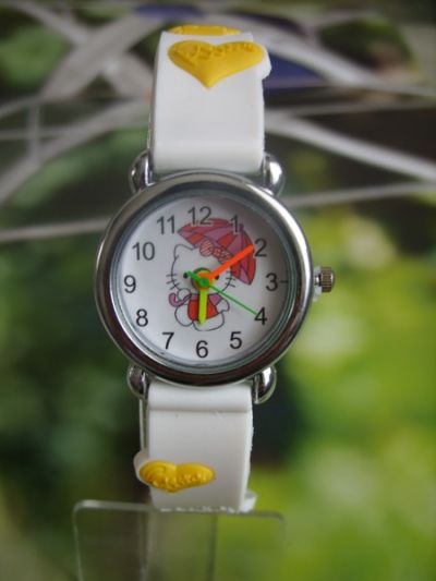 Часы кварцевые наручные детские Hello Kitty Хэло Китти 2808