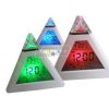 Часы пирамида светодиодные настольные будильник термометр календарь Led Clock