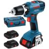 Аккумуляторная дрель-шуруповерт Bosch GSR 18-2-LI Professional + L-Boxx 3 АКБ