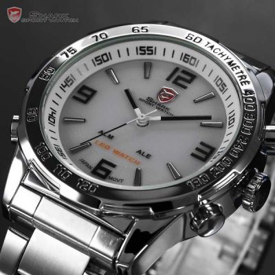 Часы наручные спортивные светодиодные и кварцевые Shark SH006